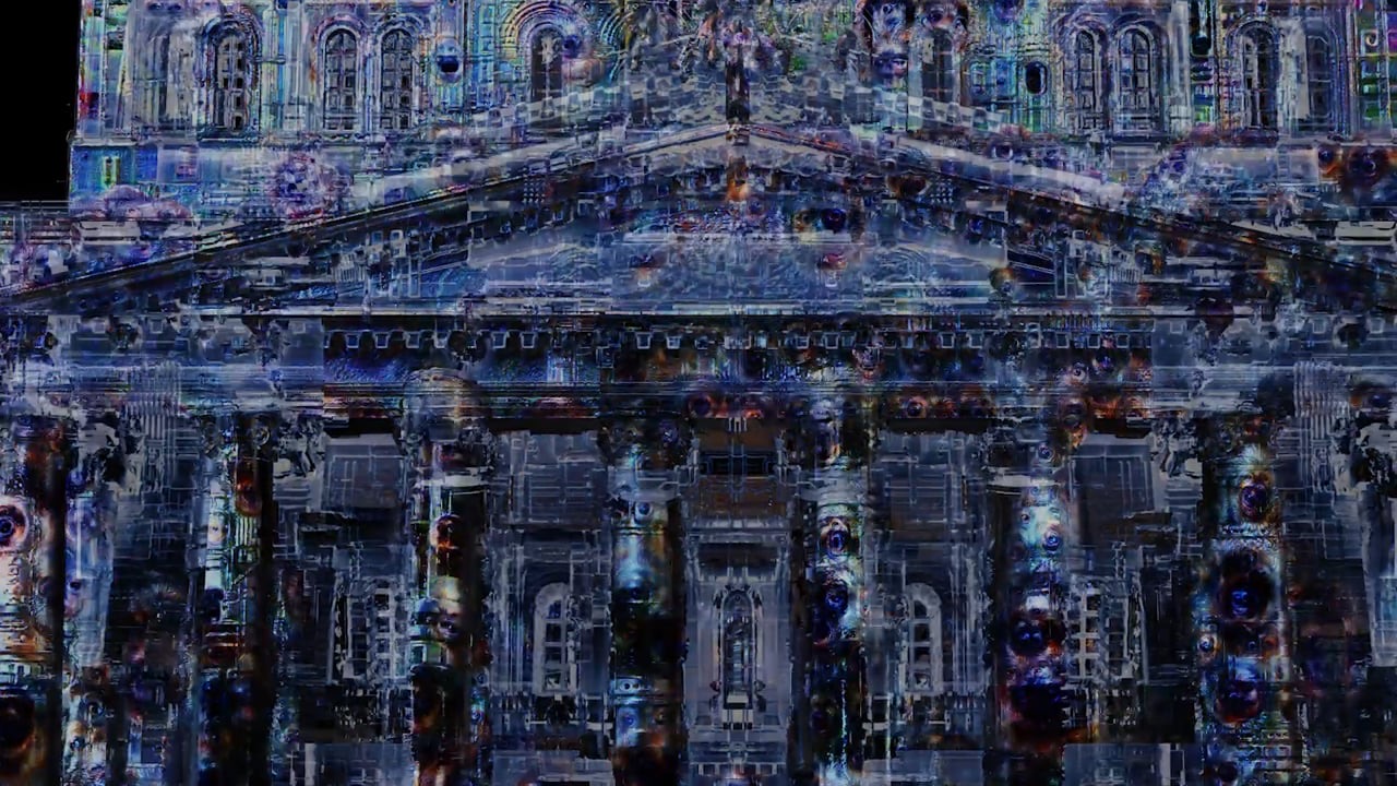 RE:SORB — the projection mapping on the façade at Bolshoi Theatre 2018, view 3 of 3