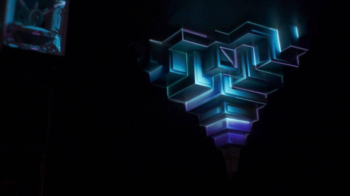 RE:SORB — the holographic light installation at Juice Club, Hamburg 2013, view 2 of 2