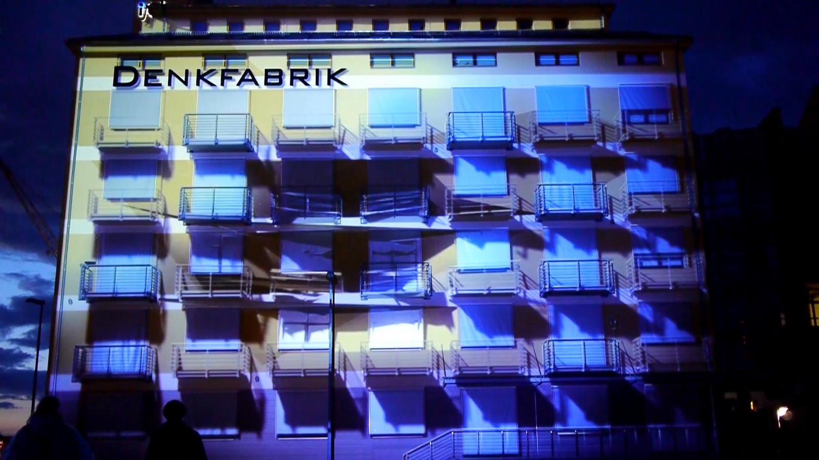 RE:SORB — the projection mapping on the façade at Worldwide 2020, view 2 of 3